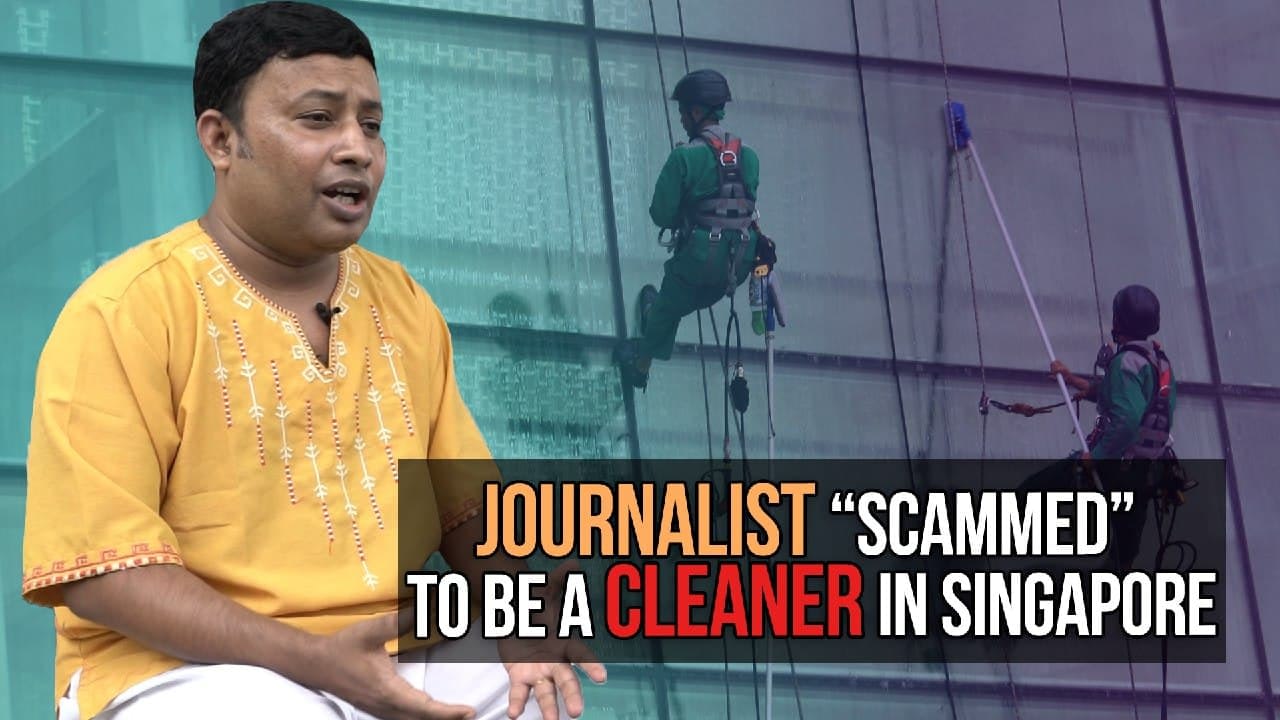 Journalist “scammed” to be a cleaner in Singpaore
